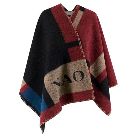 burberry colour block check poncho|Women’s Ponchos & Capes .